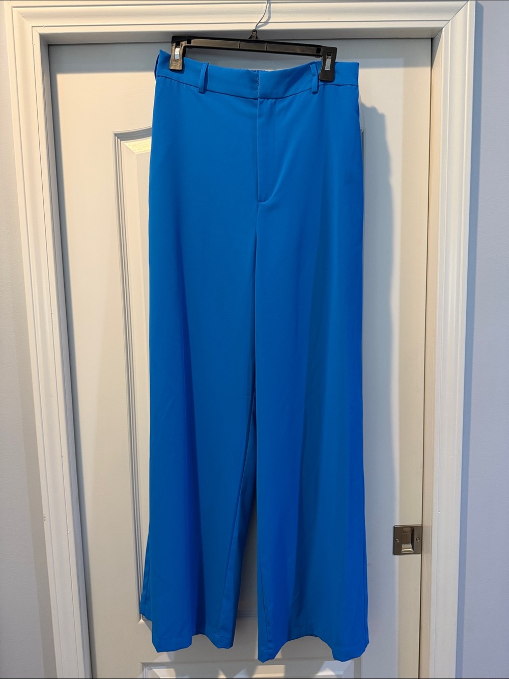 entro Women's Bright Blue Wide-Leg Trousers